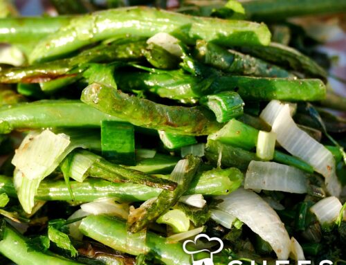 Green Bean Salad With Feta-Walnut Mimosa : Awesome texture in your mouth